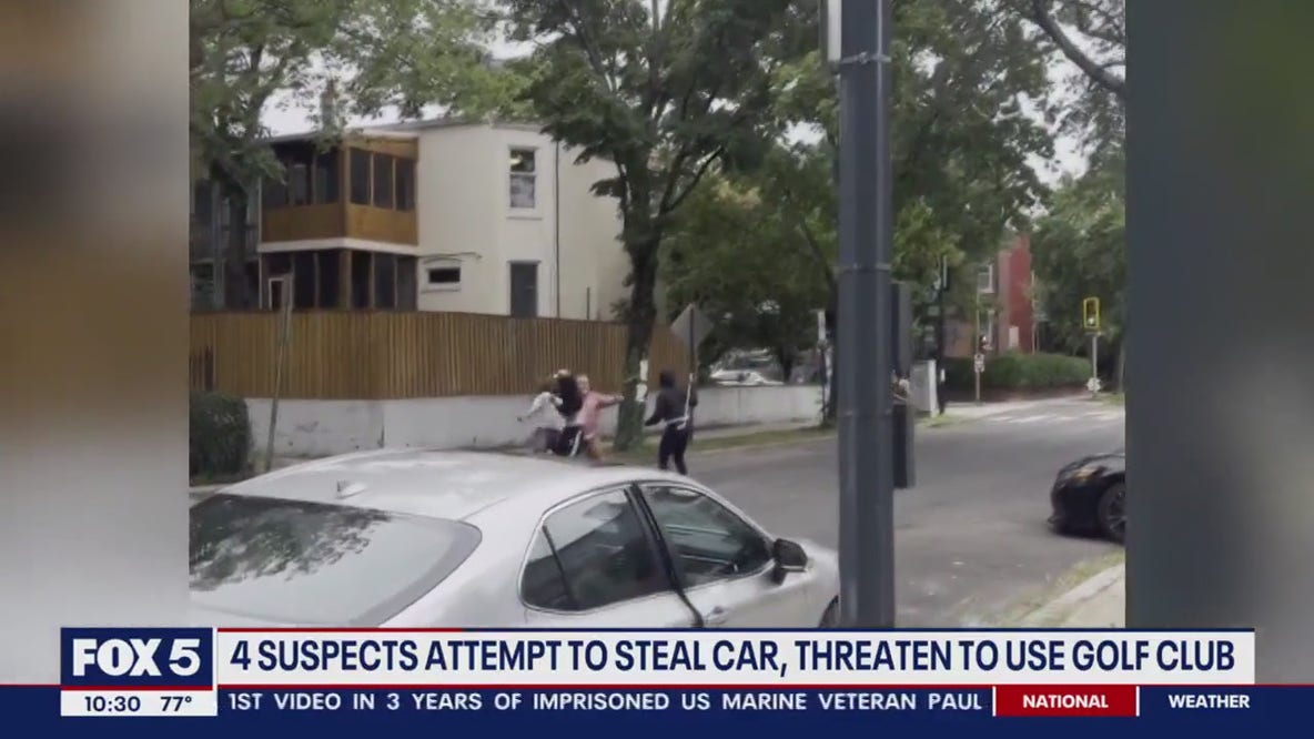 4 suspects attempt to steal car in Northeast, threaten to use golf club